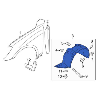 Hyundai OE - Front Right Fender Splash Shield