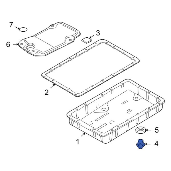 Hyundai OE 452853C000 Transmission Drain Plug