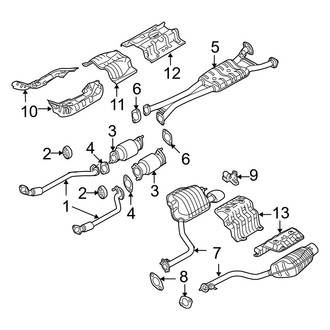 Hyundai OE - Exhaust System - Exhaust Components (4.6L)