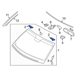 Hyundai OE - Front Windshield Stopper