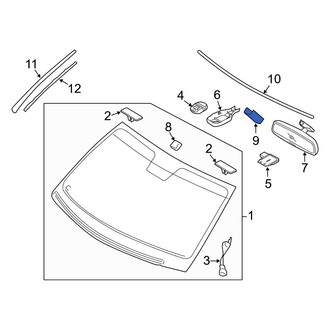 Hyundai OE - Front Interior Rear View Mirror Cover