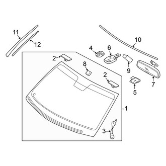 Hyundai OE - Windshield - Glass