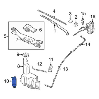 Hyundai OE - Windshield Washer Pump