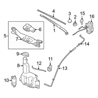 Hyundai OE - Windshield - Wiper & Washer Components