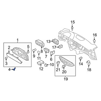 Hyundai OE - Instrument Panel Lens Screw