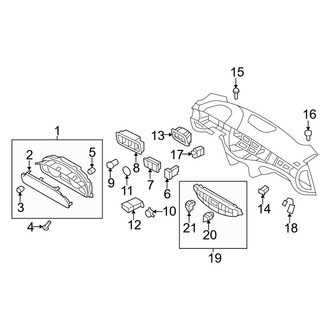 Hyundai OE - Instrument Panel - Cluster & Switches