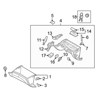 Hyundai OE - Instrument Panel - Glove Box