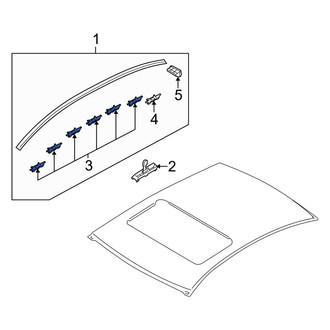 Hyundai OE - Roof Molding Clip