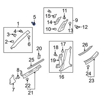 Hyundai OE - Exterior Door Handle Base Bolt