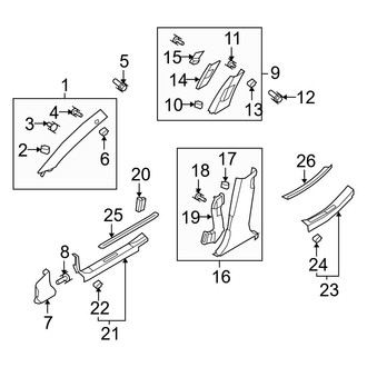 Hyundai OE - Pillars, Rocker & Floor - Interior Trim