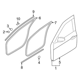 Hyundai OE - Front Door - Door & Components