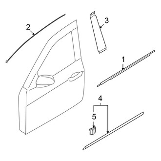 Hyundai OE - Front Door - Exterior Trim
