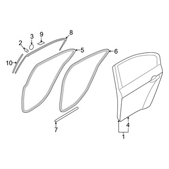 Hyundai OE - Rear Door - Door & Components