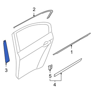 Hyundai OE - Rear Left Lower Door Reveal Molding