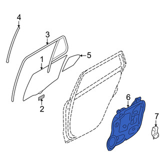 Hyundai OE - Rear Right Window Regulator