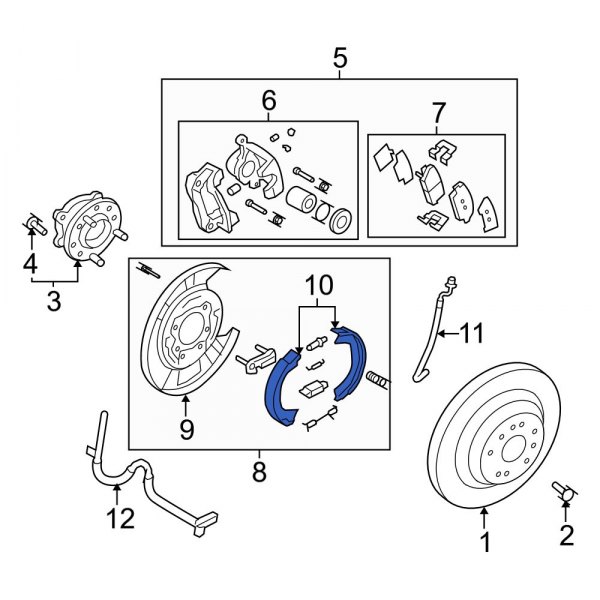 Parking Brake Shoe