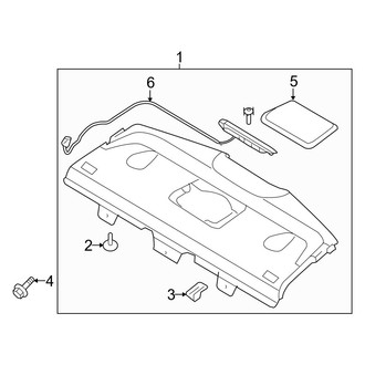 Hyundai OE - Rear Body & Floor - Interior Trim (Package Tray, W/O Power Sunshade)