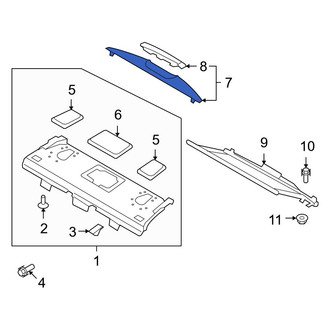 Hyundai OE - Rear Package Tray Trim