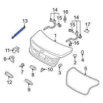 Hyundai OE - Trunk Lid Lift Support