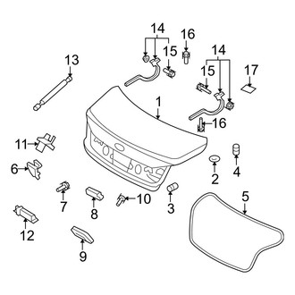 Hyundai OE - Trunk Lid - Lid & Components
