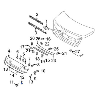 Hyundai OE - Rear Deck Lid Grommet
