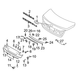 Hyundai OE - Trunk Lid - Exterior Trim