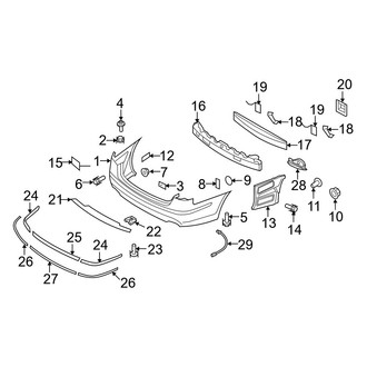 Hyundai OE - Rear Bumper - Bumper & Components