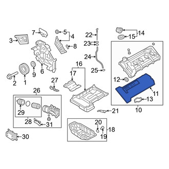 Hyundai OE - Left Engine Valve Cover Gasket