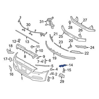 Hyundai OE - Front Left Bumper Cover Bracket