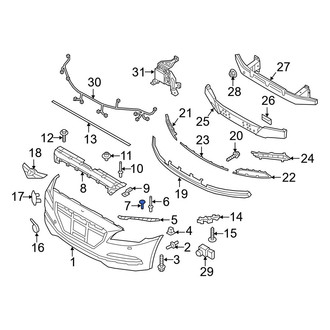 Hyundai OE - Bumper Cover Retainer