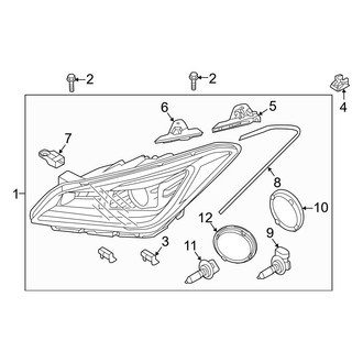 Hyundai OE - Front Lamps - Headlamp Components (W/O HID)