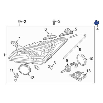 Hyundai OE - Headlight Fastener Clip