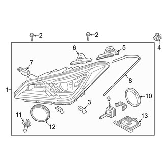 Hyundai OE - Front Lamps - Headlamp Components (With HID)