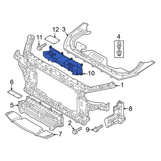 Hyundai OE - Front Upper Radiator Support Air Deflector