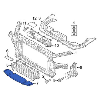 Hyundai OE - Front Lower Radiator Support Air Deflector