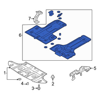 Hyundai OE - Front Forward Radiator Support Splash Shield