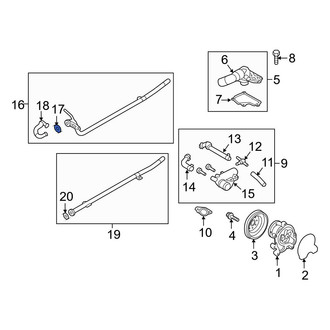 Hyundai OE - Radiator Coolant Hose O-Ring