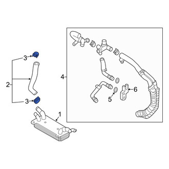 Hyundai OE - Engine Oil Cooler Hose Retaining Clamp