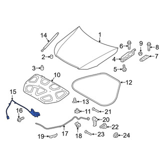 Hyundai OE - Front Hood Latch
