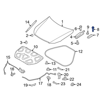 Hyundai OE - Bumper Impact Bar Bolt