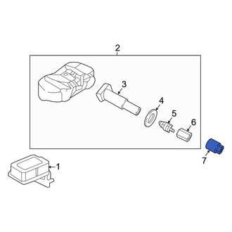 Hyundai OE - Tire Pressure Monitoring System (TPMS) Sensor Nut