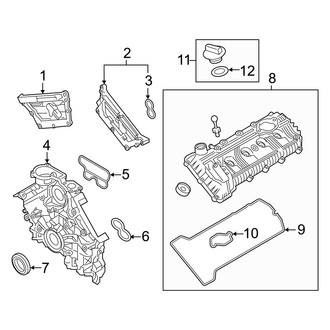 Hyundai OE - Engine - Valve & Timing Covers (5.0L)