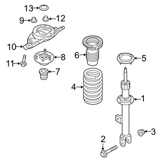 Hyundai OE - Front Suspension - Struts & Components (W/O Electronic Damping), (RWD)