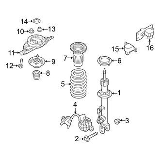 Hyundai OE - Front Suspension - Struts & Components (With Electronic Damping), (RWD)