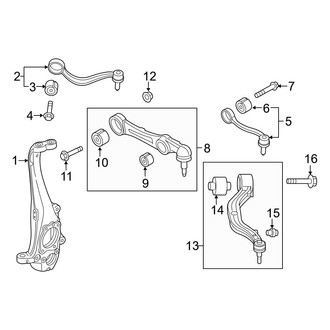 Hyundai OE - Front Suspension - Suspension Components (AWD)