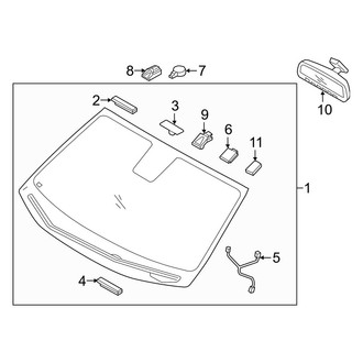 Hyundai OE - Windshield - Glass