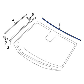 Hyundai OE - Front Upper Windshield Molding