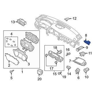 Hyundai OE - Trunk Lid Release Switch