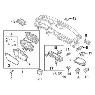 Hyundai OE - Instrument Panel - Cluster & Switches