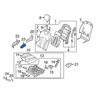Hyundai OE - Front Right Power Seat Switch